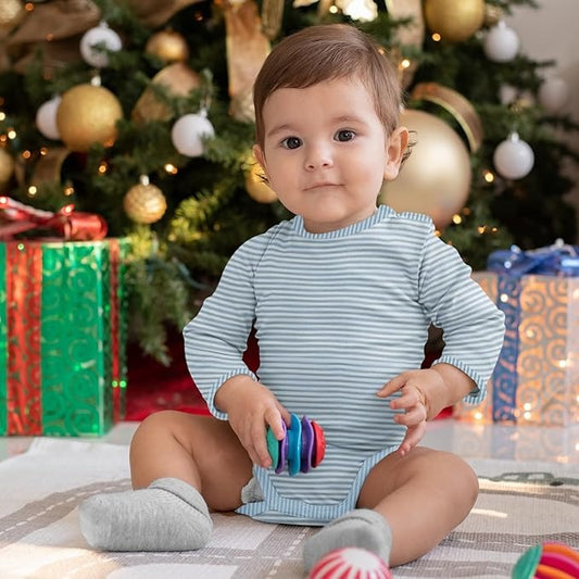 Baby Bright Newborn Essentials Baby Boy Outfit Soft Cotton Bodysuit, 0-9 Months