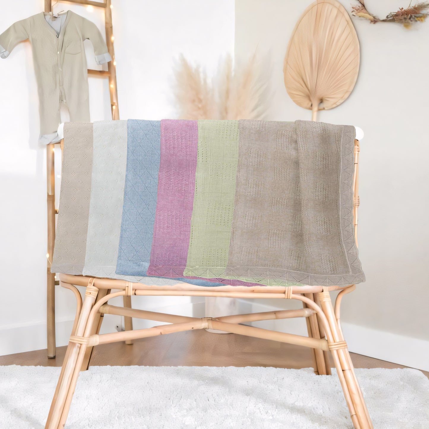 Sand Snuggle – Ultra Soft 100% Viscose Swaddle Blanket for New Baby, Tan