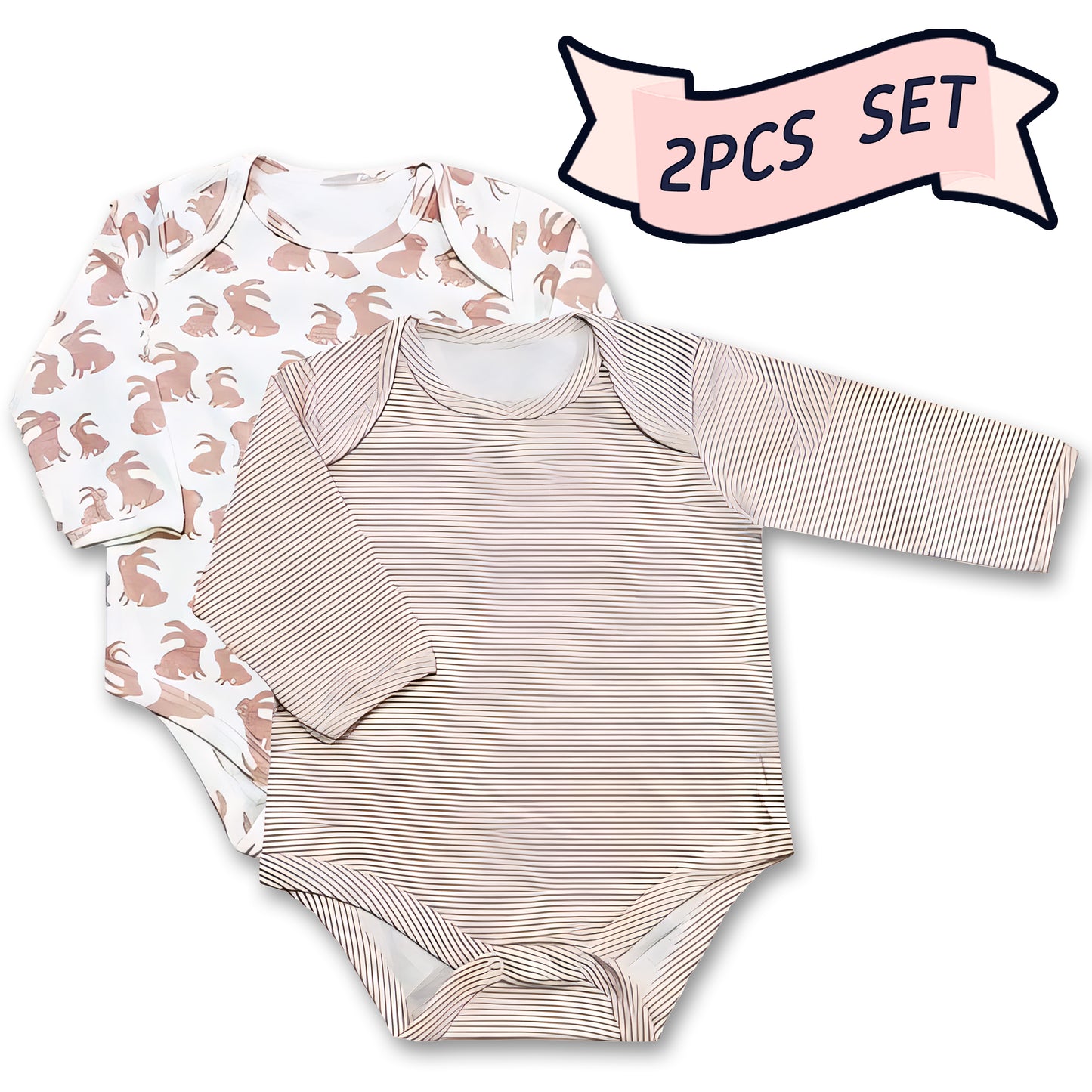 Baby Bright Newborn Baby Girl Essentials Outfit Soft Cotton Bodysuit 0-9 Months