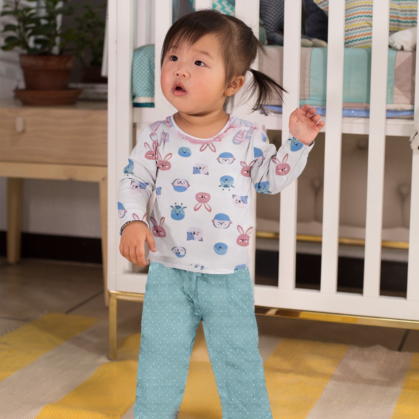 Newborn Girl Clothes Essentials 3-Piece Outfit Set Shirts & Pajama 0–9 Months