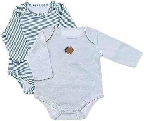 Baby Bright Newborn Essentials Must-Haves – Baby Boy Outfits, Newborn Boy Clothes, Baby Boy Gifts, Baby Stuff, 2-Pc Bodysuit Set