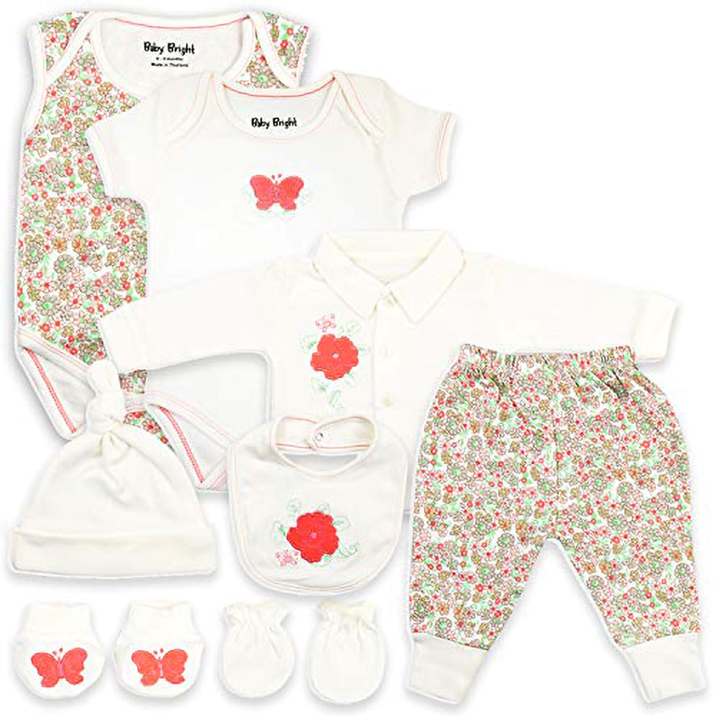 8 pcs Newborn Set Style for Girls