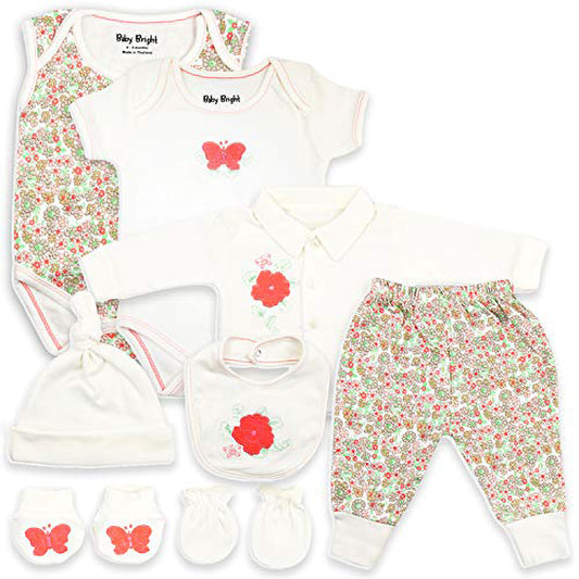 8 pcs Newborn Set Style for Girls