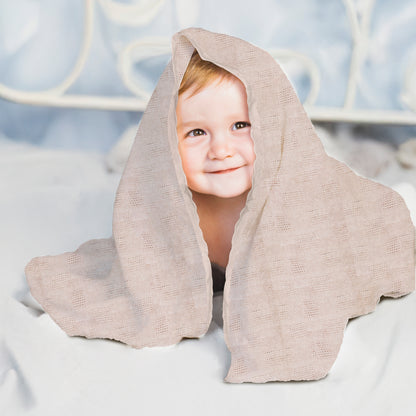 Swaddle Blanket, Ultra Soft 100% Viscose Shawls for New Baby - Tan