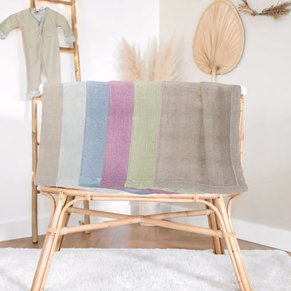 Swaddle Blanket, Ultra Soft 100% Viscose Shawls for New Baby - Tan