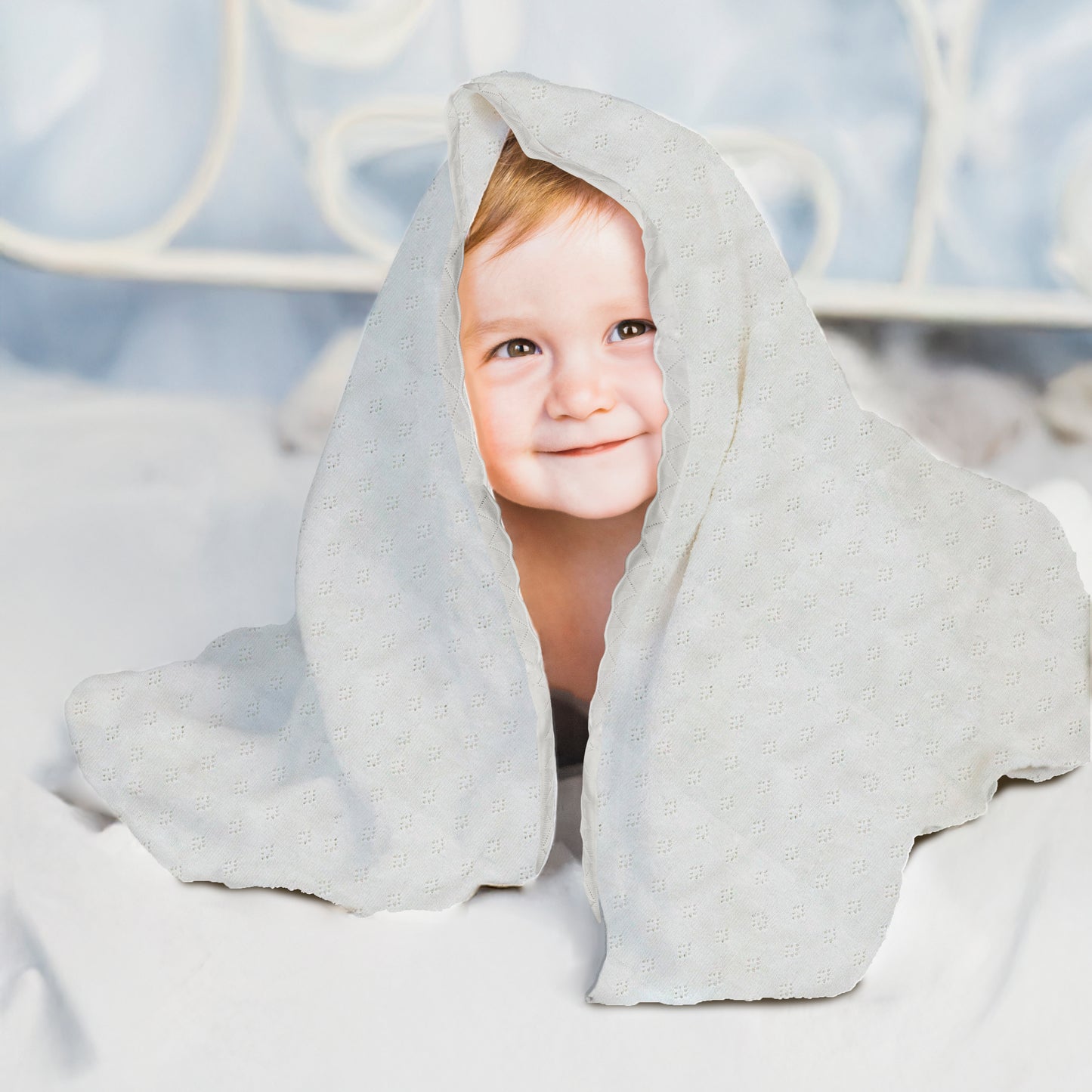 Swaddle Blanket, Ultra Soft 100% Viscose Shawls for New Baby - White