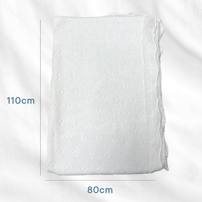 Swaddle Blanket, Ultra Soft 100% Viscose Shawls for New Baby - White