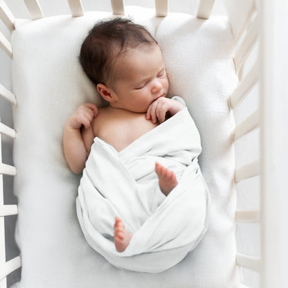 Swaddle Blanket, Ultra Soft 100% Viscose Shawls for New Baby - White