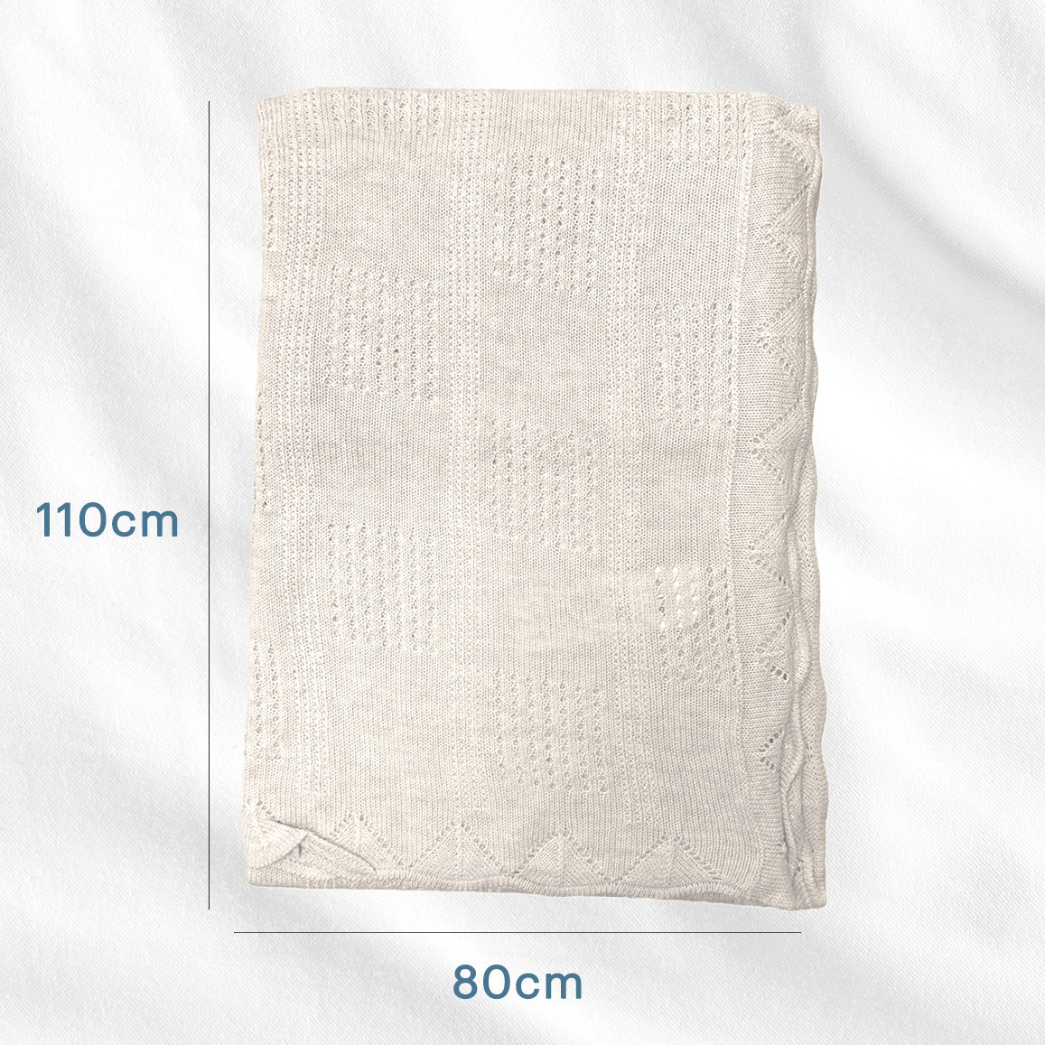 Swaddle Blanket, Ultra Soft 100% Viscose Shawls for New Baby - Off White