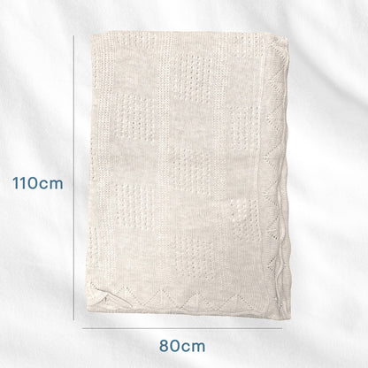 Swaddle Blanket, Ultra Soft 100% Viscose Shawls for New Baby - Off White