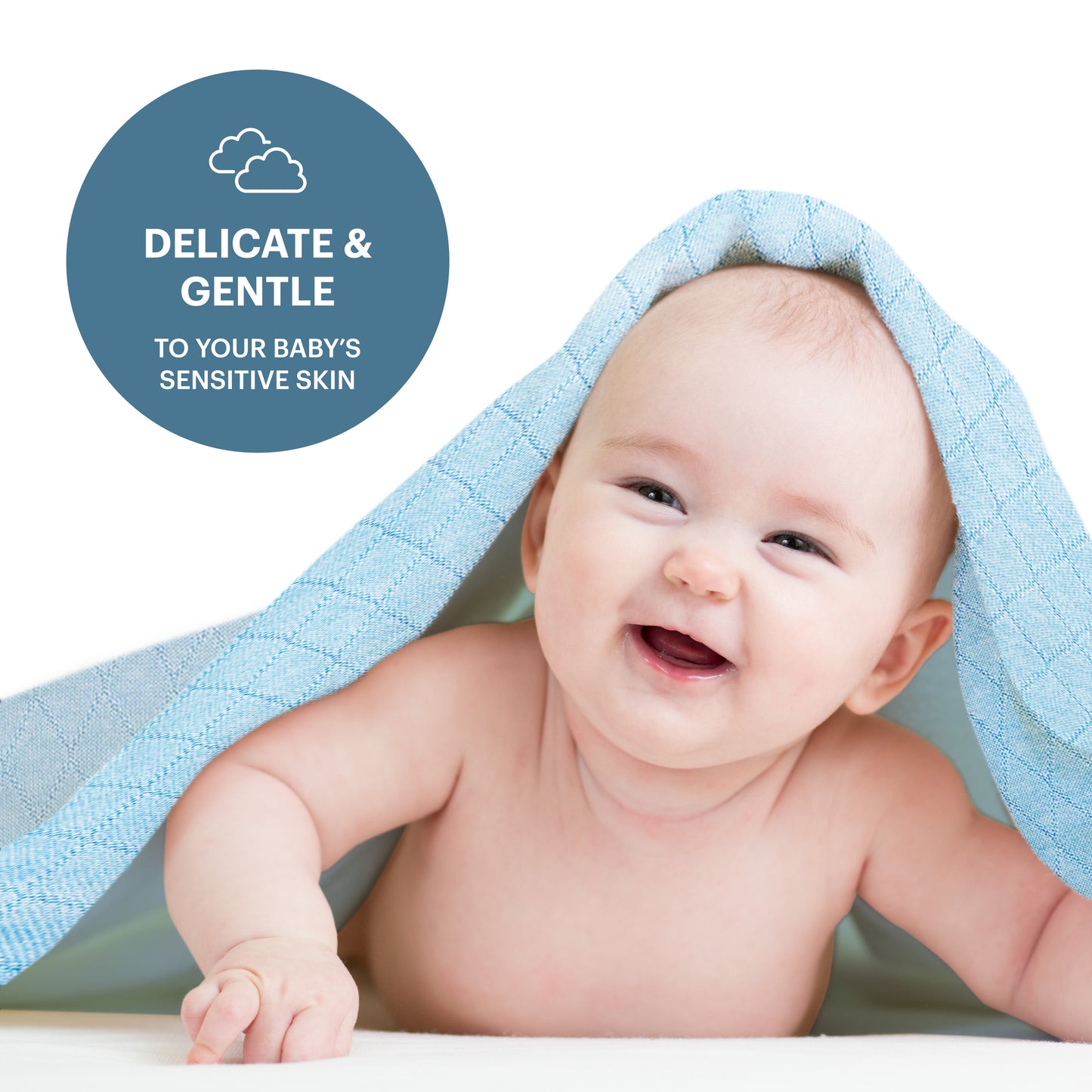 Swaddle Blanket, Ultra Soft 100% Viscose Shawls for New Baby - Blue