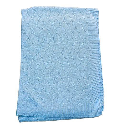 Swaddle Blanket, Ultra Soft 100% Viscose Shawls for New Baby - Blue
