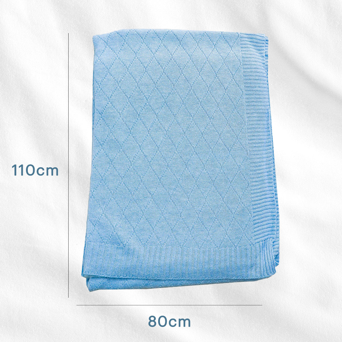 Swaddle Blanket, Ultra Soft 100% Viscose Shawls for New Baby - Blue