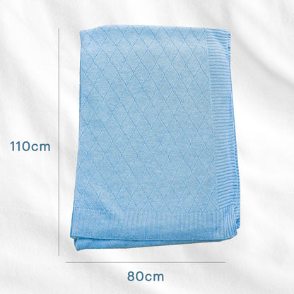 Swaddle Blanket, Ultra Soft 100% Viscose Shawls for New Baby - Blue