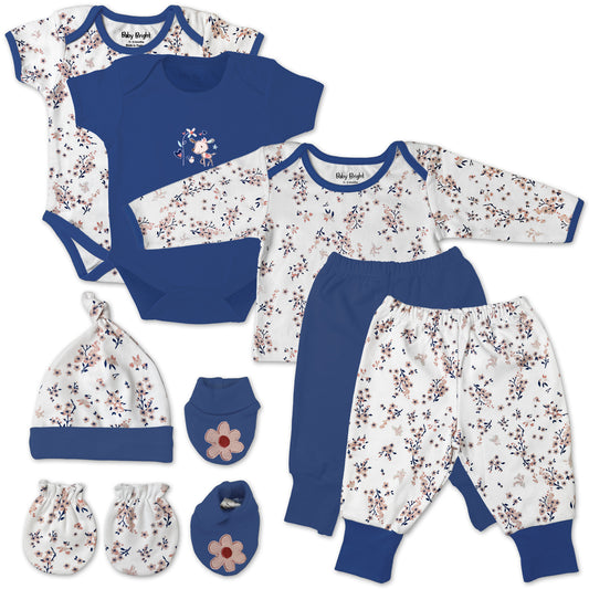 8 pcs Newborn Set Style for Girls
