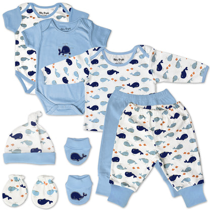 8 pcs Newborn Set Style for Boys
