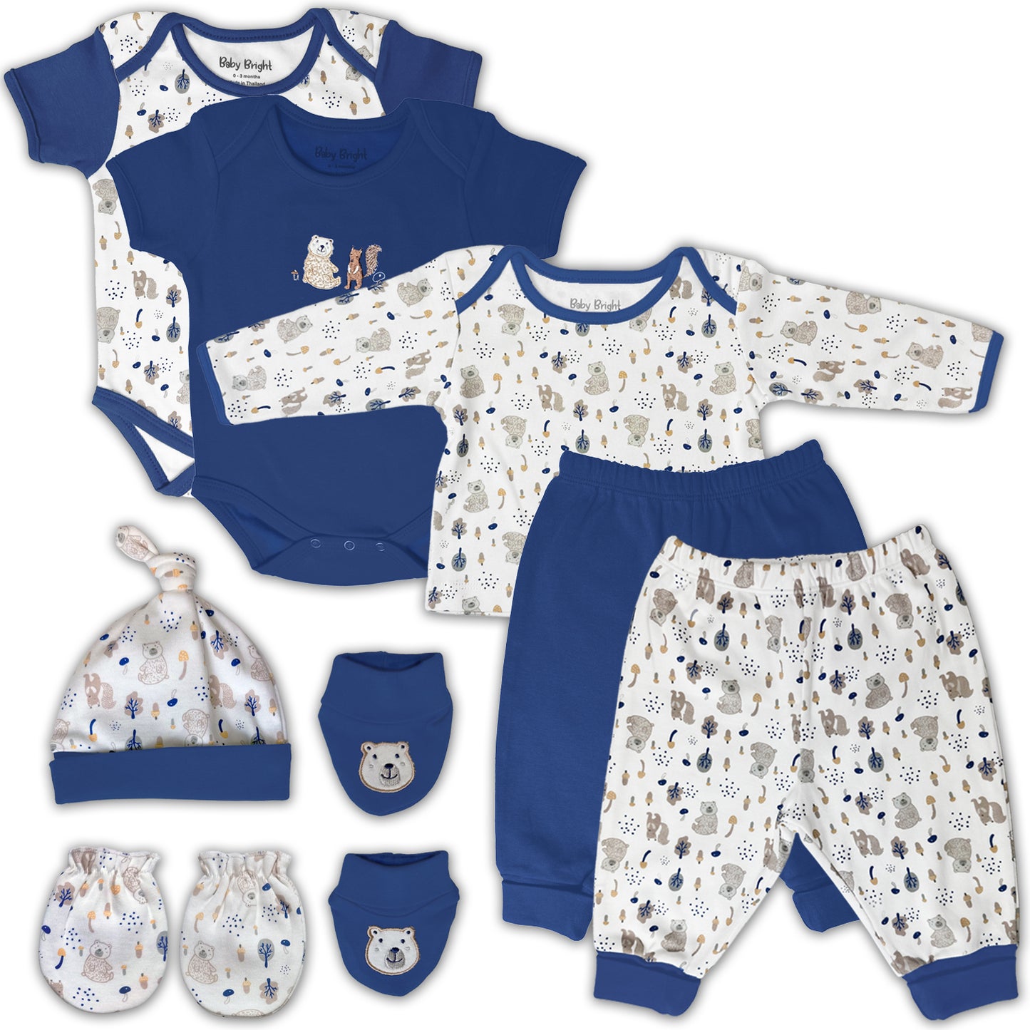 8 pcs Newborn Set Style for Boys