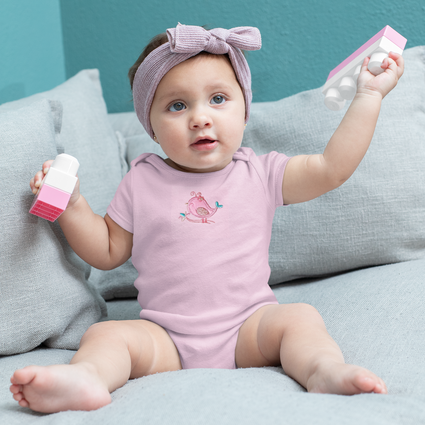 8 pcs Newborn Set Style for Girls