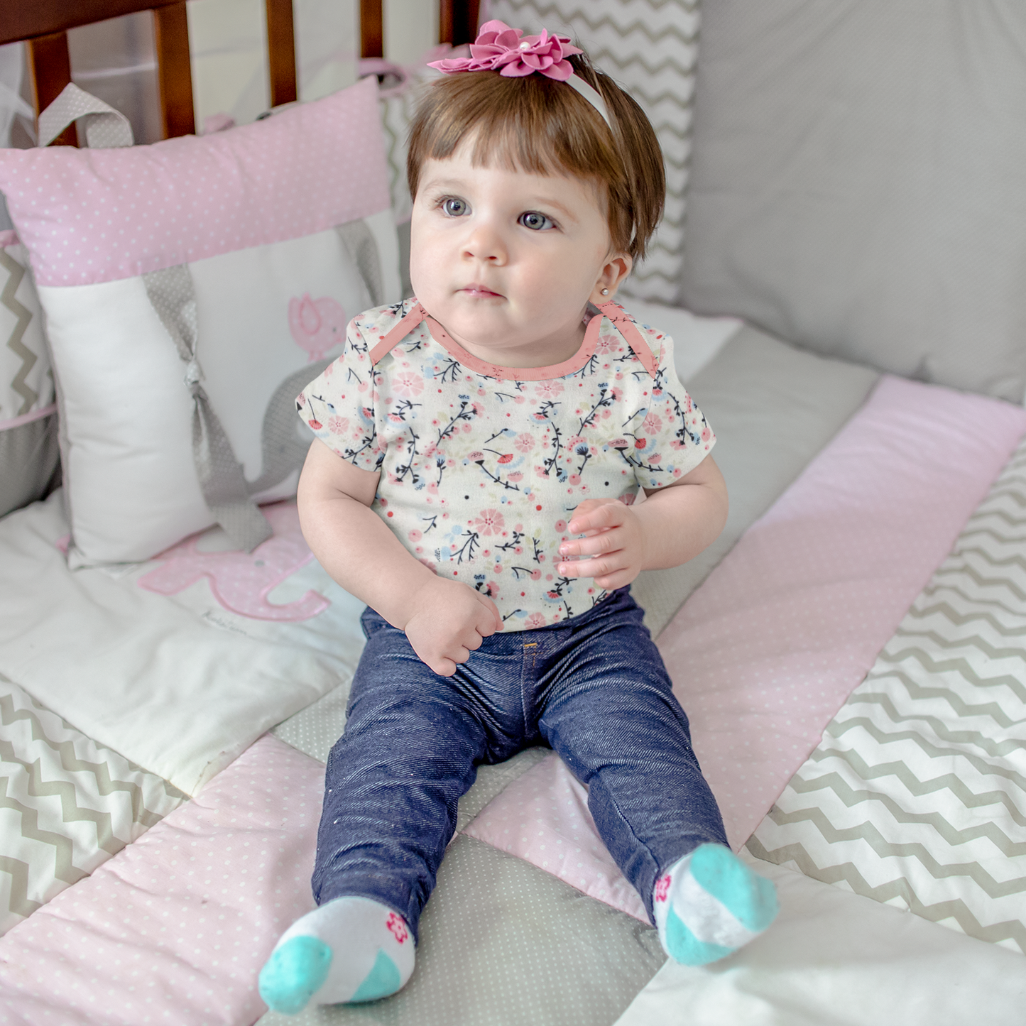 8 pcs Newborn Set Style for Girls