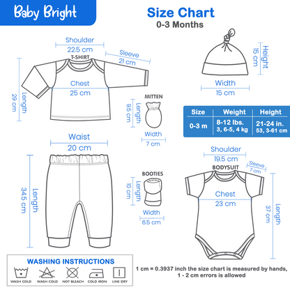 8 pcs Newborn Set Style for Boys