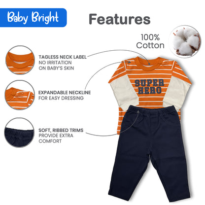 Baby Bright 2 Piece Set for Baby Boys | 3-6 Months