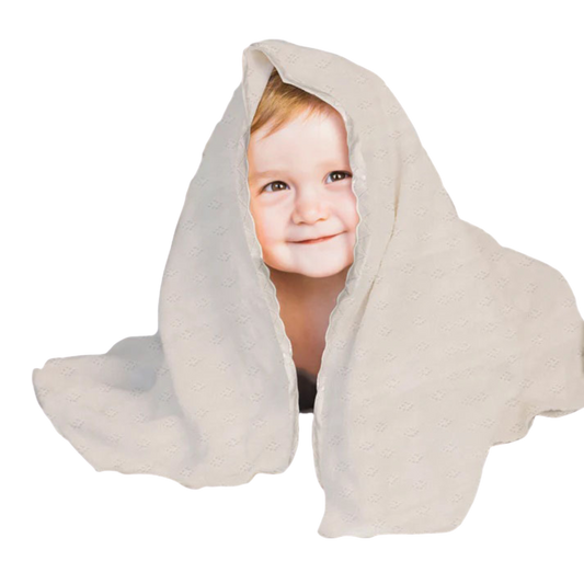 Ivory Hug – Ultra Soft 100% Viscose Swaddle Blanket for New Baby, Off White