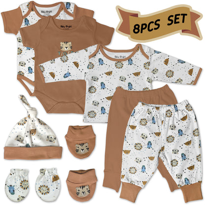 8 pcs Newborn Set Style for Boys