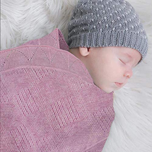 Swaddle Blanket, Ultra Soft 100% Viscose Shawls for New Baby - Pink