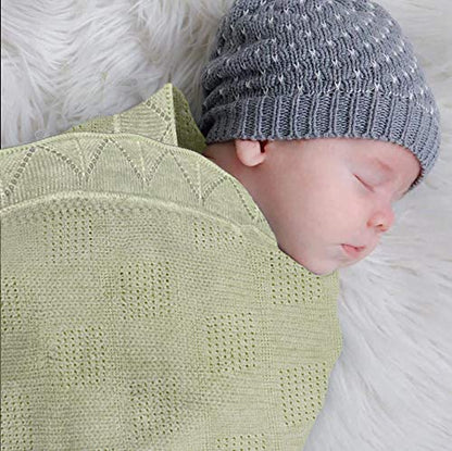 Swaddle Blanket, Ultra Soft 100% Viscose Shawls for New Baby - Green