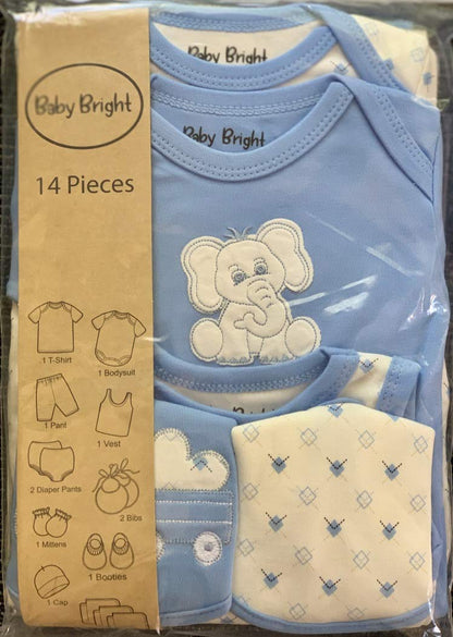 Newborn Boy, Girl 14 Pcs Newborn Set Style#  MZ109BJ19