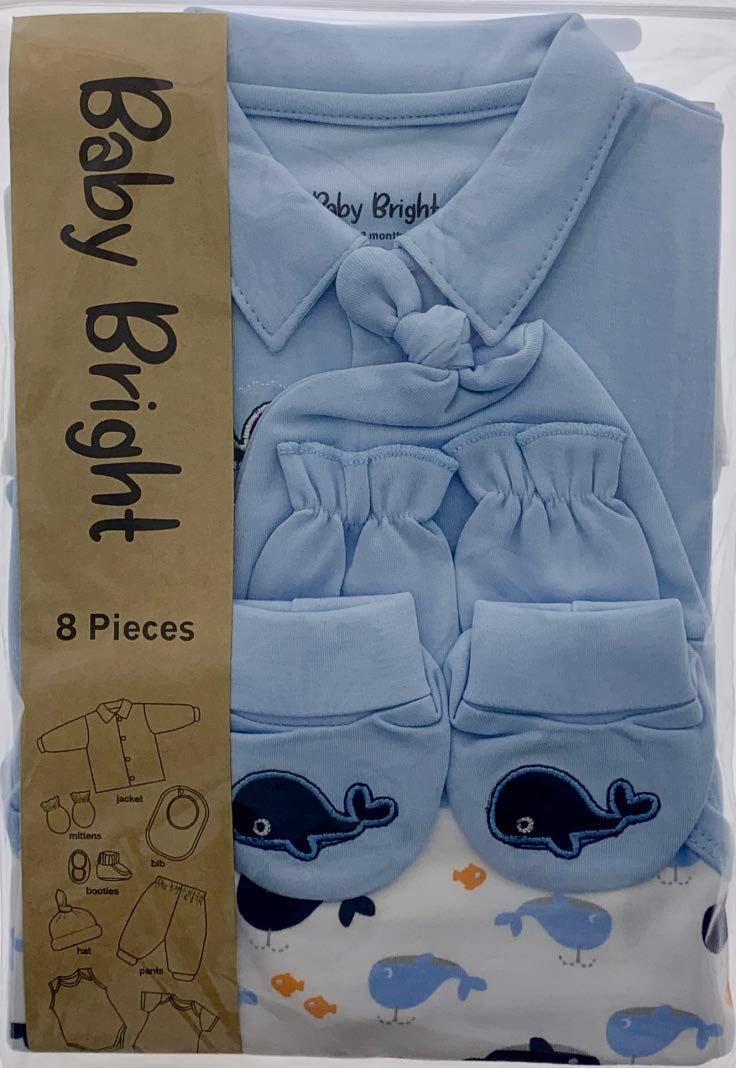 8 pcs Newborn Set Style for Boys