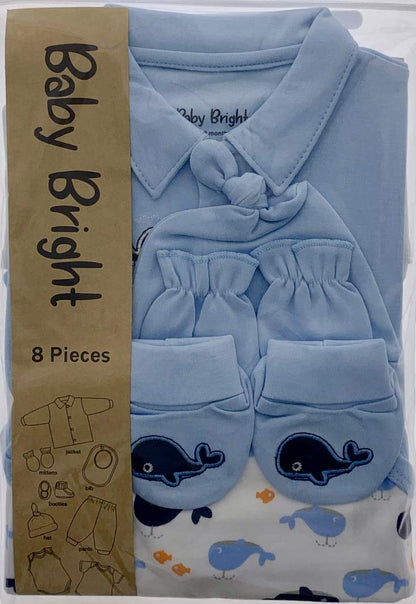 8 pcs Newborn Set Style for Boys