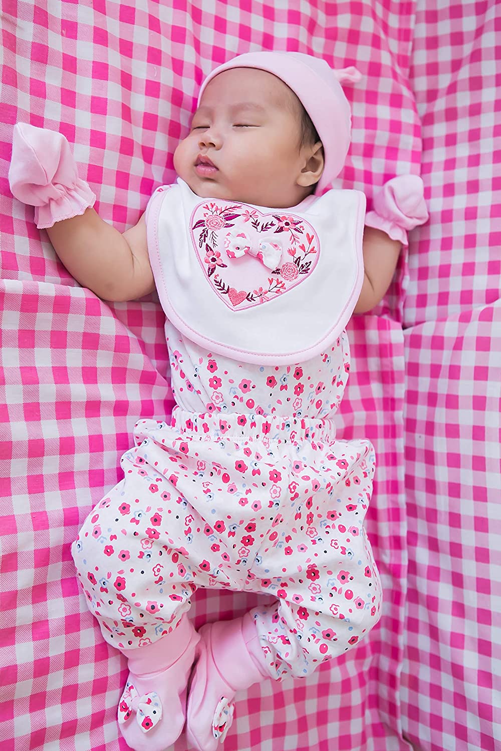 8 pcs Newborn Set Style for Girls