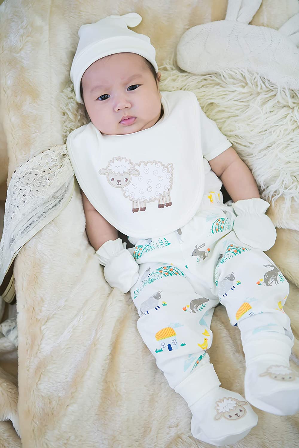 8 pcs Newborn Set Style for Girls