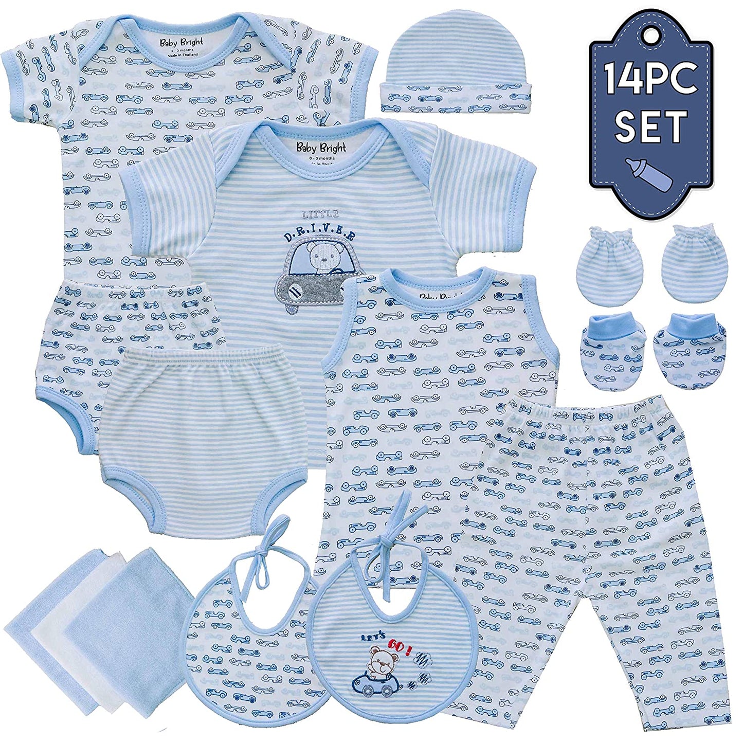 Newborn Boy, Girl, 14 Pcs Newborn Set Style#  MZ114BJ19