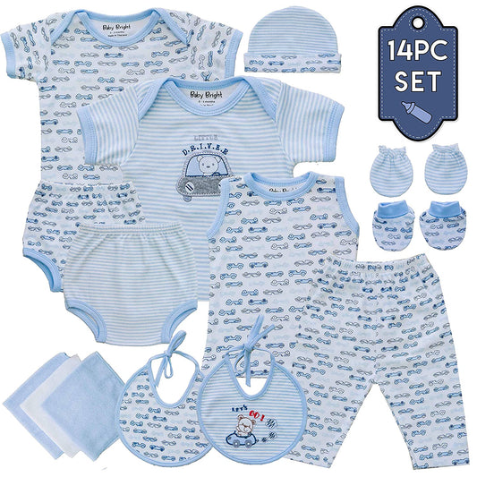 Newborn Boy, Girl, 14 Pcs Newborn Set Style#  MZ114BJ19