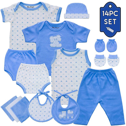 Newborn Boy, Girl 14 Pcs Newborn Set Style#  MZ109BJ19